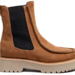 Nero Giardini Damen Stiefel Leder Blockabsatz Braun Maulwurf-0