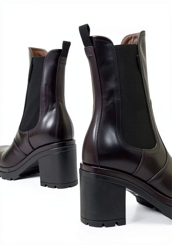 B.A.G. Damen Stiefel Leder Blockabsatz Schwarz Größen 36-41-4