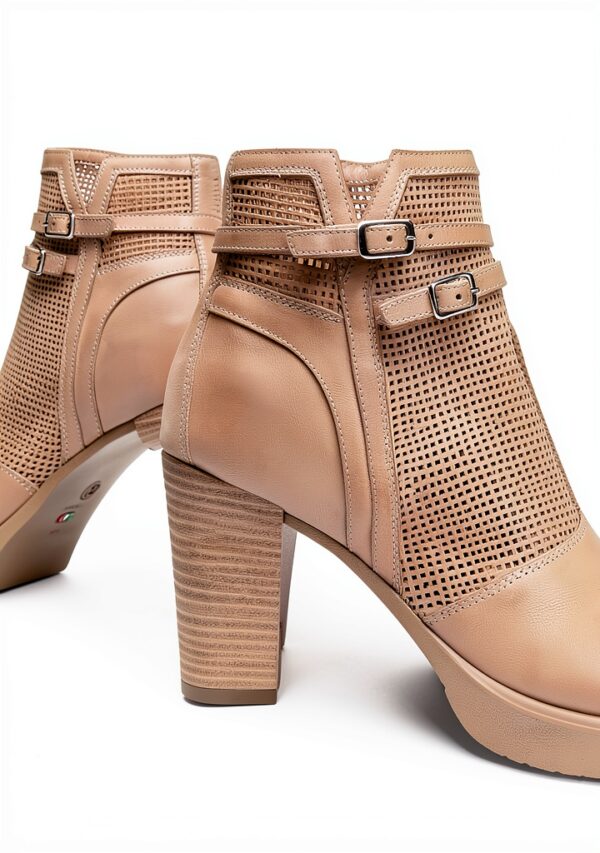 Nero Giardini Damen Stiefeletten Elba Material Beige-3