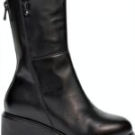 Nero Giardini Damen Wanderschuhe Leder Reißverschluss-0