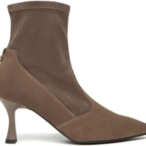 Nero Giardini Damen Stiefel Braun Wildleder Kitten Heel-0