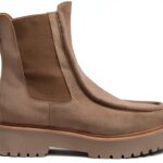 Nero Giardini Damen Stiefel Leder Blockabsatz Braun Maulwurf-0