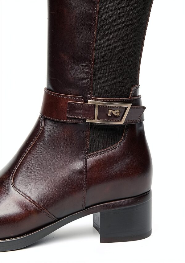Nero Giardini Damen Stiefel Leder Blockabsatz Reißverschluss-1