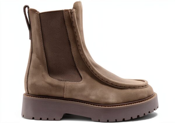 Nero Giardini Damen Stiefel Leder Blockabsatz Velour Ton-4