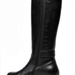 B.A.G. Damen Stiefel Leder Blockabsatz Reißverschluss-0