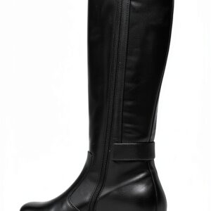 B.A.G. Damen Stiefel Leder Blockabsatz Reißverschluss-0