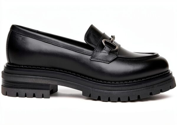 Nero Giardini Mokassins Leder Damen Schwarz Komfort-3