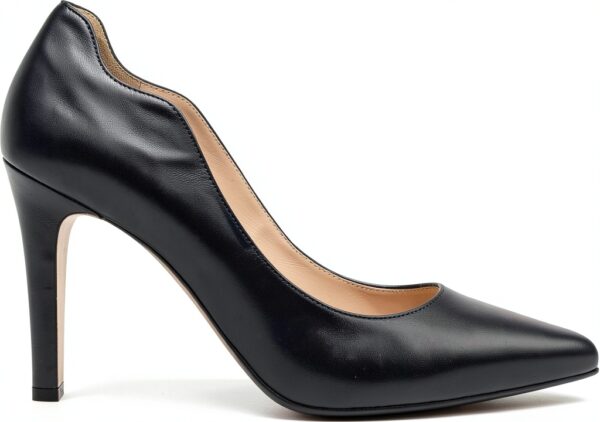 BAG Damen Pumps Leder Absatzhöhe 95cm Schwarz Italien-2