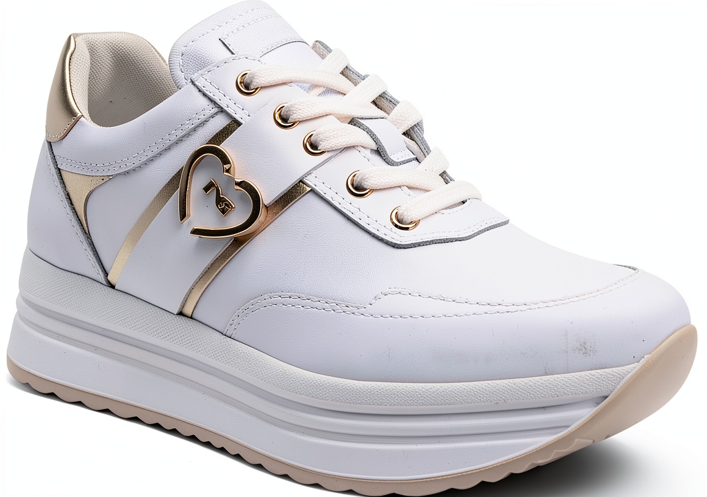 BAG Damen Sneaker in Weiß von der Seite