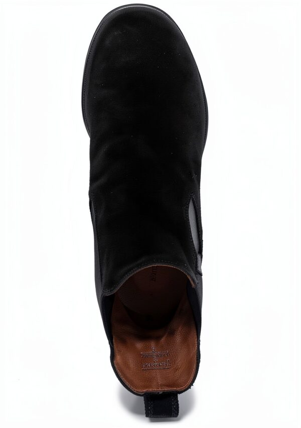 B.A.G. Damen-Stiefel Leder Blockabsatz Schwarz Braun Beige-3