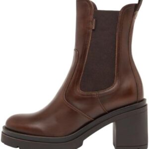 B.A.G. Lederschuhe Haselnussbraun Blockabsatz Damen-0