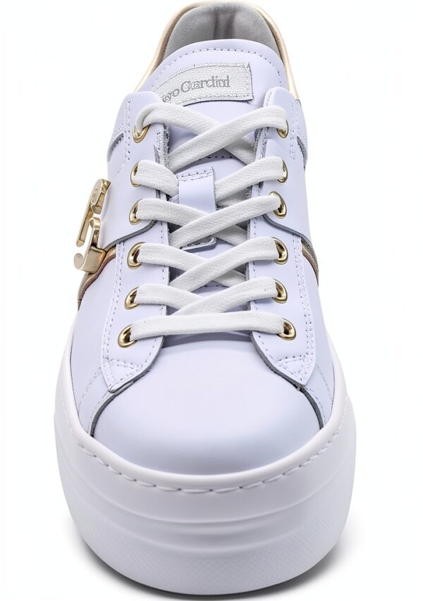 Nero Giardini Damen Sneaker Leder Weiß Italienische Qualität-2
