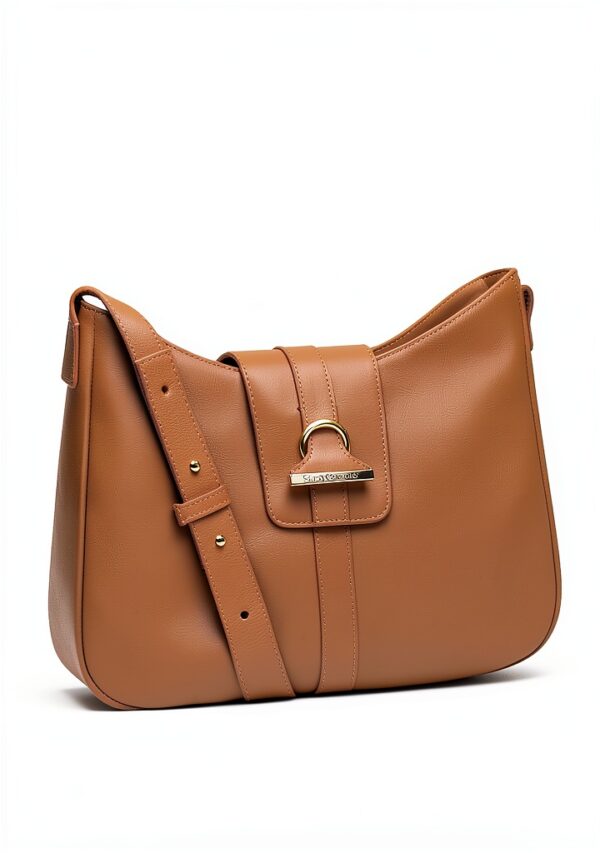 BAG Damen Leder Handtasche Reißverschluss Schwarz M-2