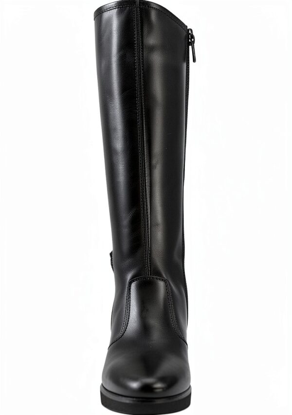 B.A.G. Damen Stiefel Leder Blockabsatz Reißverschluss-2