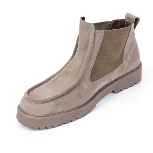 Nero Giardini Damen Stiefel Leder Blockabsatz Braun Maulwurf-2