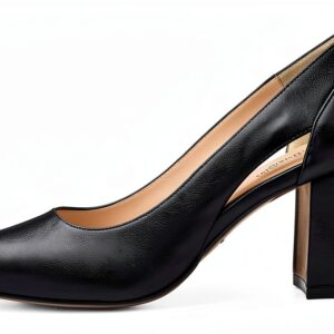 Nero Giardini Damen Pumps Leder Absatz 7,5 cm Schwarz-0