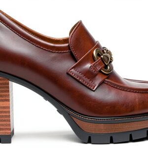 B.A.G. Lederschuhe Herren Blockabsatz Leder Braun-0