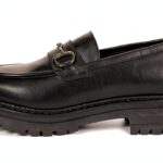 Nero Giardini Mokassins Leder Damen Schwarz Komfort-0
