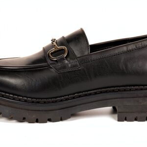 Nero Giardini Mokassins Leder Damen Schwarz Komfort-0