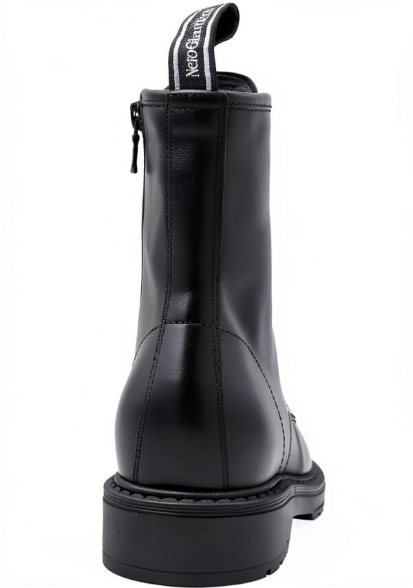 Nero Giardini Damen Stiefel Leder Blockabsatz Schwarz-4