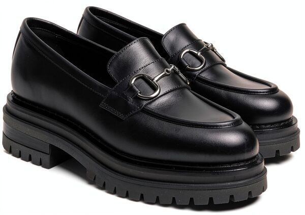 Nero Giardini Mokassins Leder Damen Schwarz Komfort-4