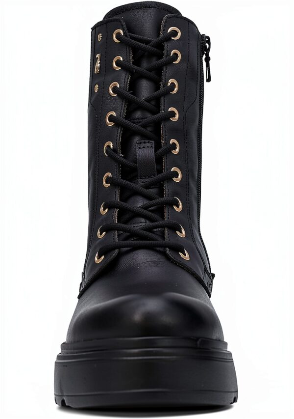 Schwarze Damen Schuhe Nero Giardini Glattleder Schnürung-2