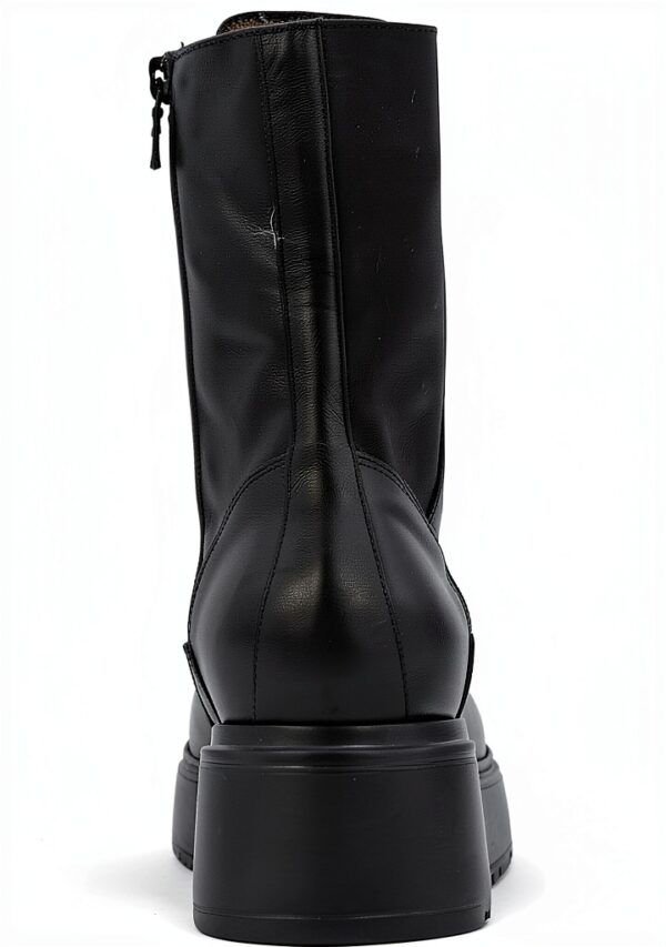 Schwarze Damen Schuhe Nero Giardini Glattleder Schnürung-3