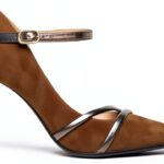 B.A.G. Damen Leder Stiletto Schnalle Braun Schuhe-0