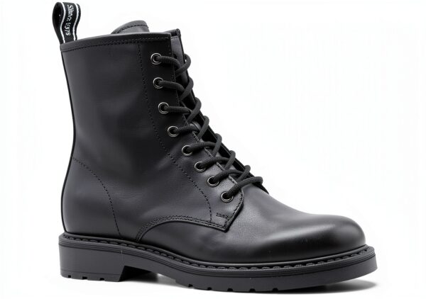 Nero Giardini Damen Stiefel Leder Blockabsatz Schwarz-1