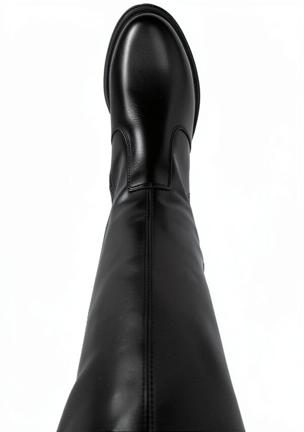 B.A.G. Damen Stiefel Leder Blockabsatz Reißverschluss-3