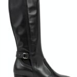 B.A.G. Damen Stiefel Leder Blockabsatz Reißverschluss-0