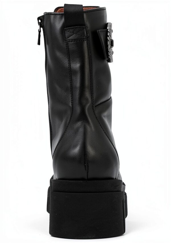 Nero Giardini Damen Stiefel Leder Reißverschluss Schwarz-4