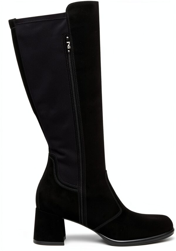 B.A.G. Damen Stiefel Leder Blockabsatz Reißverschluss-0