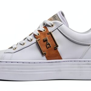 Nero Giardini Damen Sneaker Leder Weiß Schnürsenkel-0