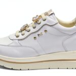 Nero Giardini Damen Sneaker Weiß herausnehmbare Innensohle-0
