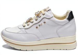 Nero Giardini Damen Sneaker Weiß herausnehmbare Innensohle-0