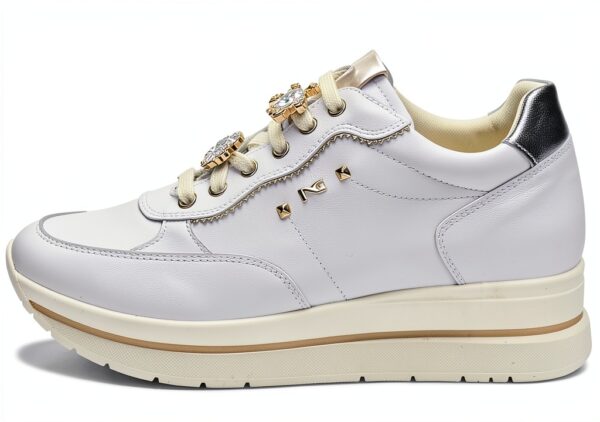 Nero Giardini Damen Sneaker Weiß herausnehmbare Innensohle-0