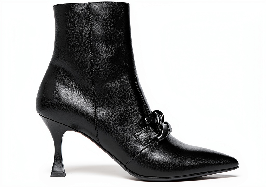 B.A.G. Damenstiefel in Schwarz mit Reißverschluss und Diabolo-Absatz im Einsatz