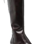 BAG Damen Stiefel Leder Blockabsatz Reißverschluss-0