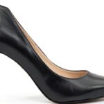 BAG Damen Pumps Leder Stiletto Schwarz Elegante Schuhe-0