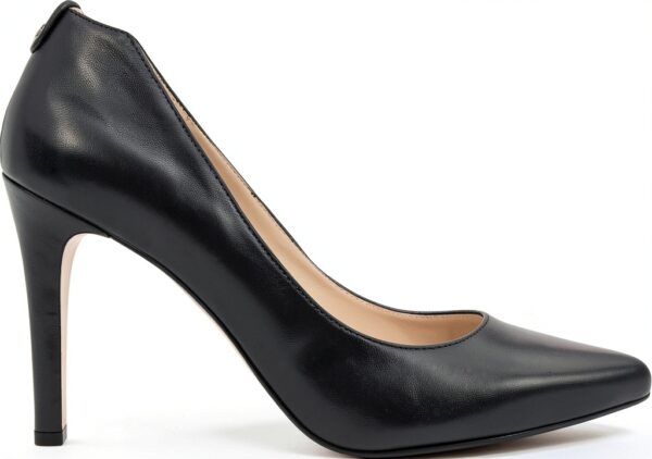 BAG Damen Pumps Leder Stiletto Schwarz Elegante Schuhe-0