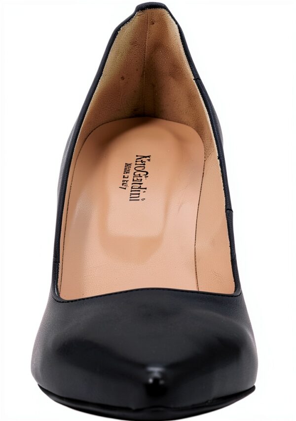 BAG Damen Pumps Leder Stiletto Schwarz Elegante Schuhe-2
