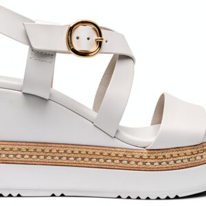 Leder Sandalen Damen Keilabsatz 9 cm E513550D 707-0