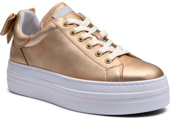 Nero Giardini Damen Schnürhalbschuhe Leder Plateau Absatz-0