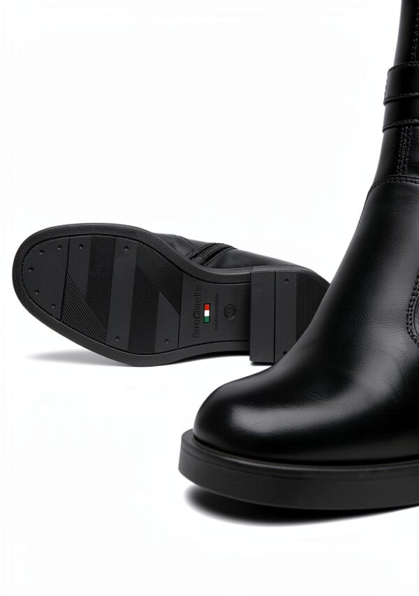 Schwarze Lederstiefel Damen B.A.G. S.p.A.-4