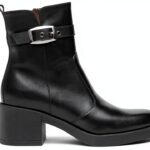 Schwarze Lederstiefel Damen B.A.G. S.p.A.-0