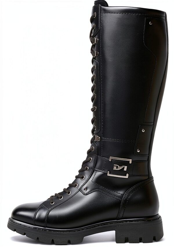 Damen-Lederstiefel von Amazon - Leder, Blockabsatz, Medium-0