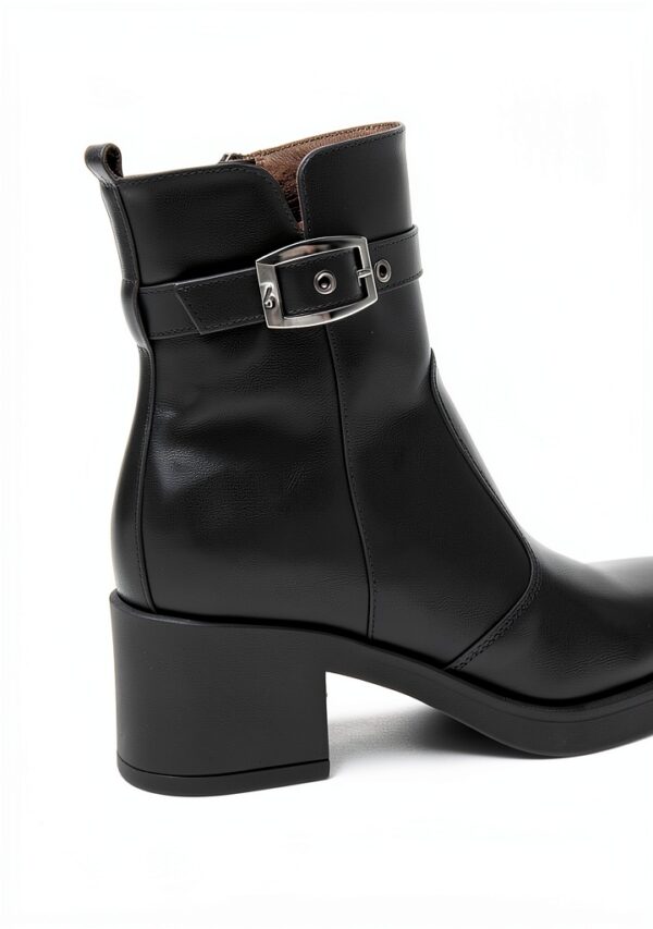 Schwarze Lederstiefel Damen B.A.G. S.p.A.-3