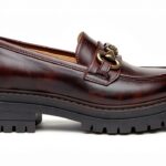 Leder Herrenschuhe B.A.G. Blockabsatz Haselnussbraun-0