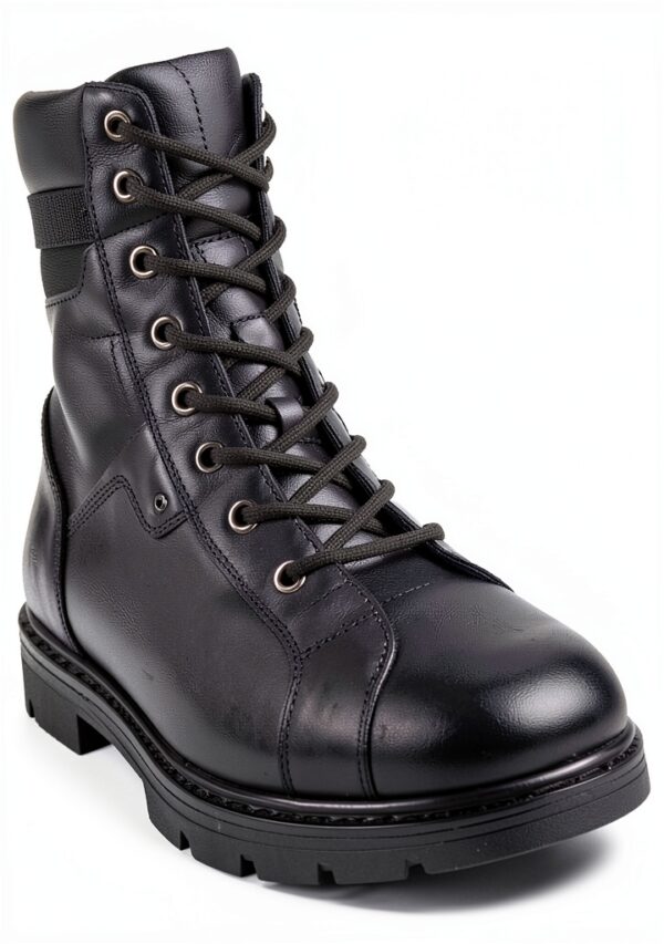 Damen-Lederstiefel von Amazon - Leder, Blockabsatz, Medium-4